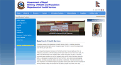Desktop Screenshot of dohs.gov.np