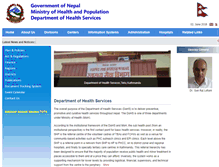 Tablet Screenshot of dohs.gov.np